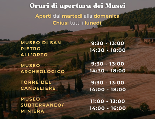 Orari dei Musei nel mese di Settembre 2026