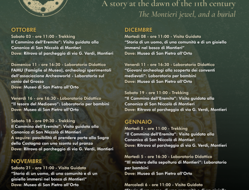 Iniziative ed eventi legati alla mostra: “Una storia alle soglie dell’Anno Mille. Il gioiello e la sepoltura di Montieri”
